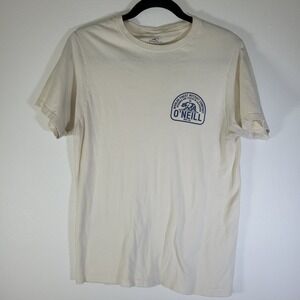 O'Neill Mens Modern Fit Small Cream  T Shirt World's Finest Wetsuit Company